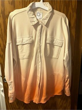 OFFLINE by Aerie Cream Button-Up Jacket
